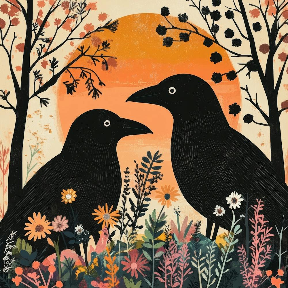 Crows In The Woods