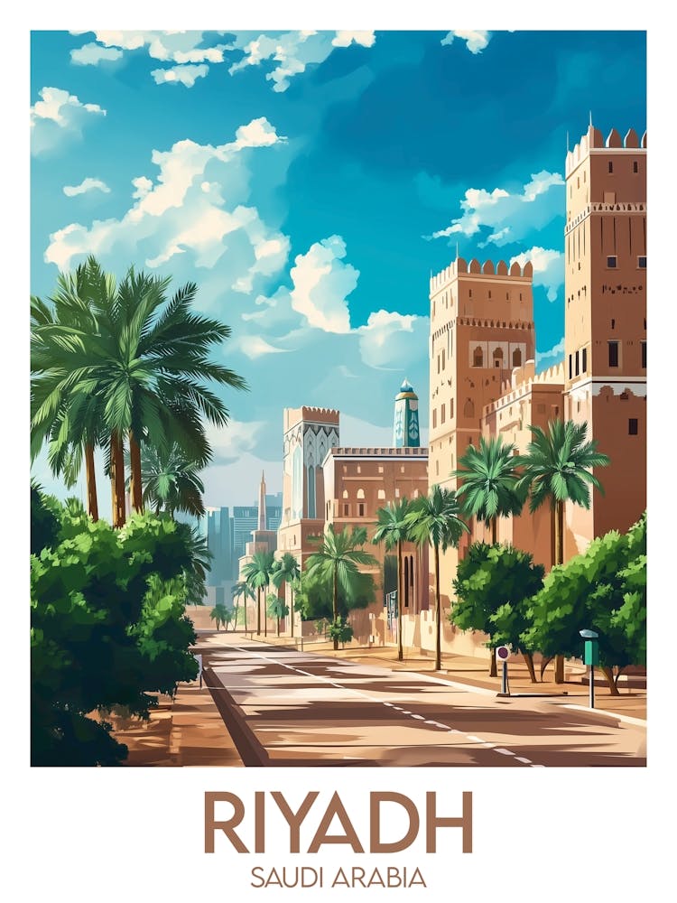 Affiche de voyage Riyadh