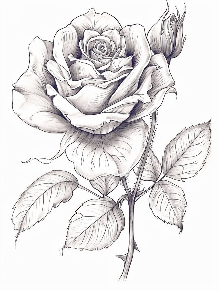Roses Sketch 28