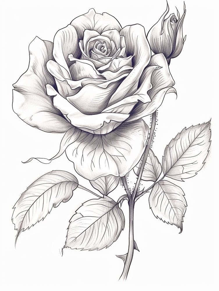 Roses Sketch 28