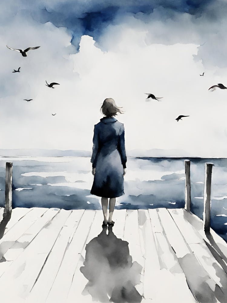 Woman On Pier