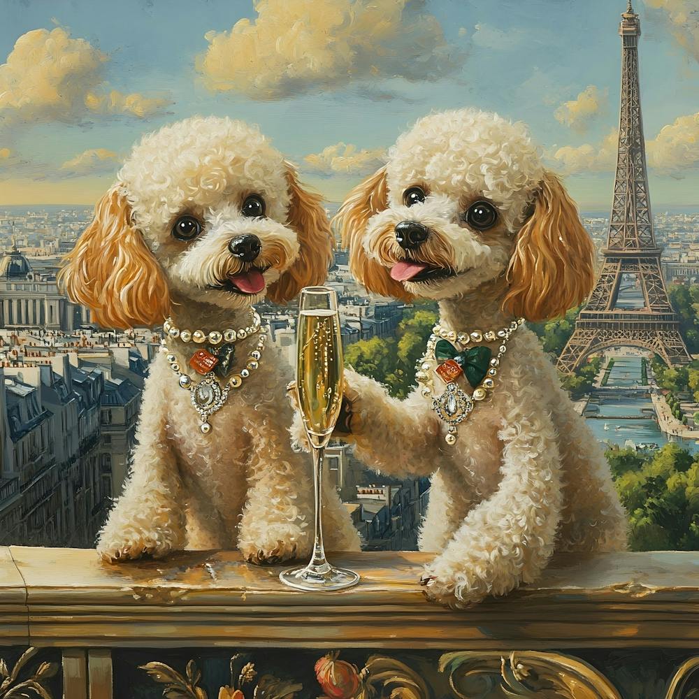 Miniature Poodles In Paris 2