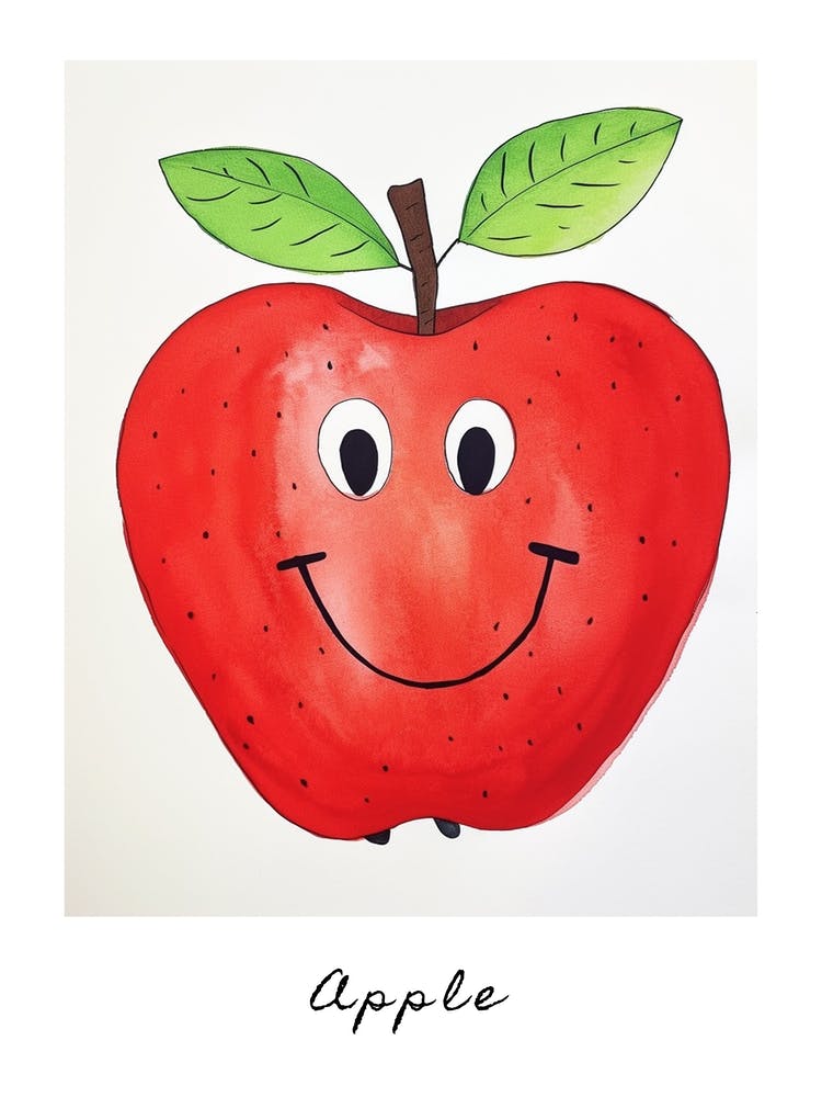 Friendly Kids Apple 1 Poster