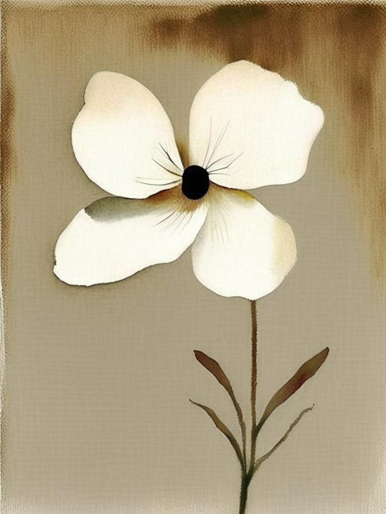 Blumensymbol 1, Abstraktes Gemälde