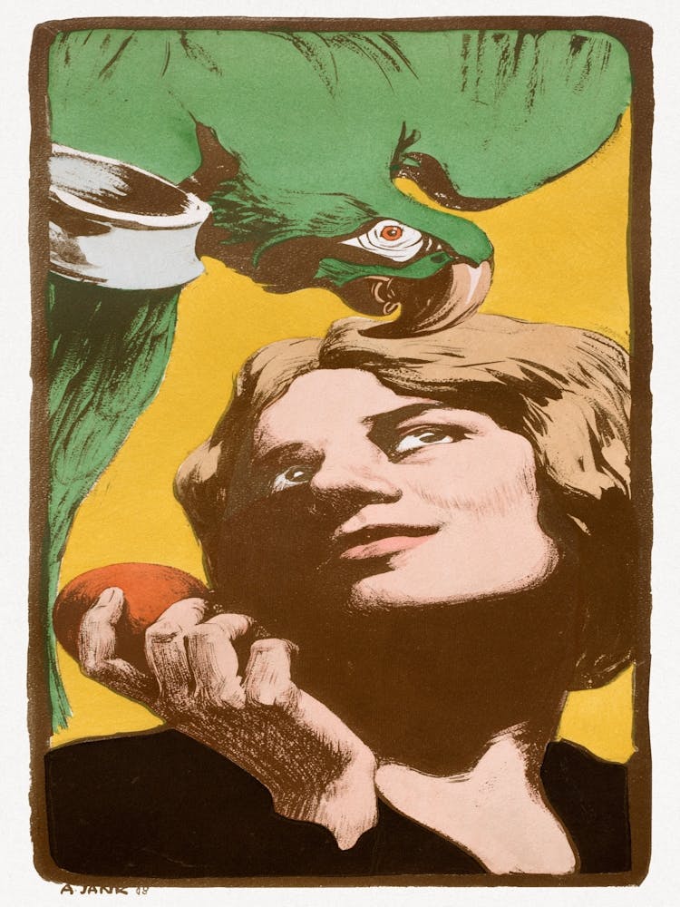 Parrot And Woman