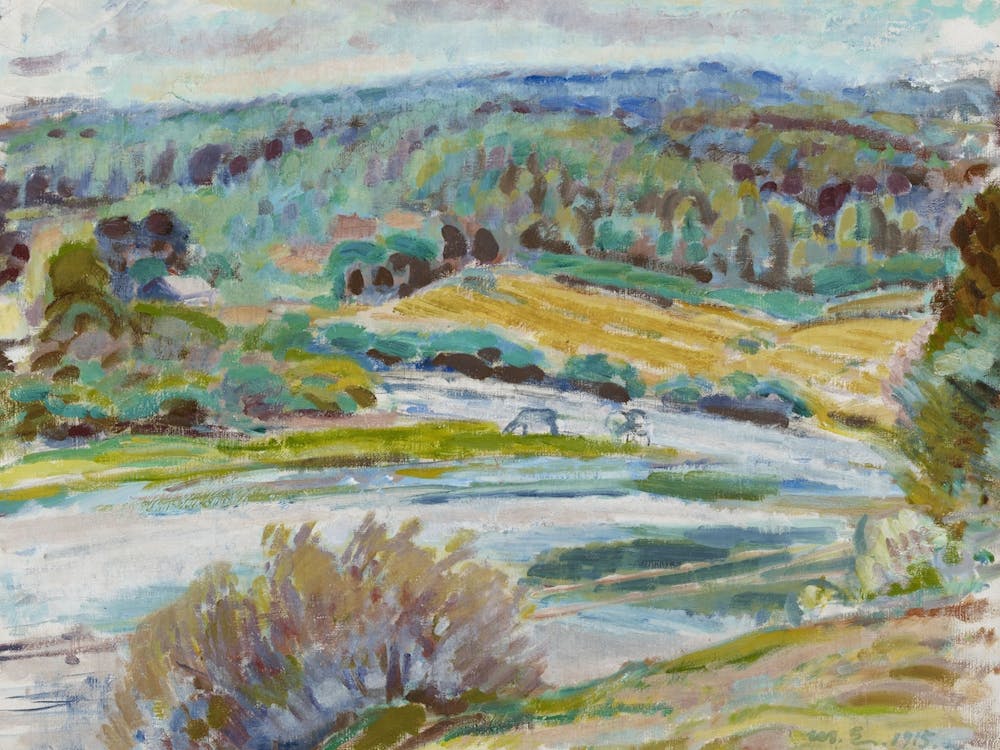 Autumn Landscape, 1915, By Magnus Enckell