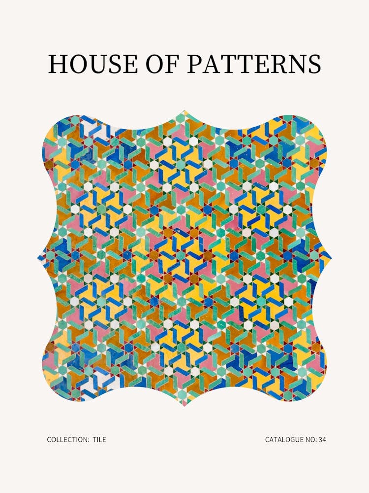 Tile Pattern Poster 35