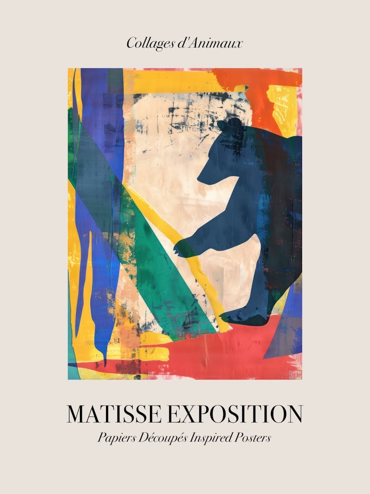 Bär 1 Matisse Inspiriertes Ausstellungstiere Poster