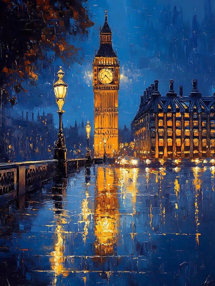 Fantasy Regnerische Nacht in London 4