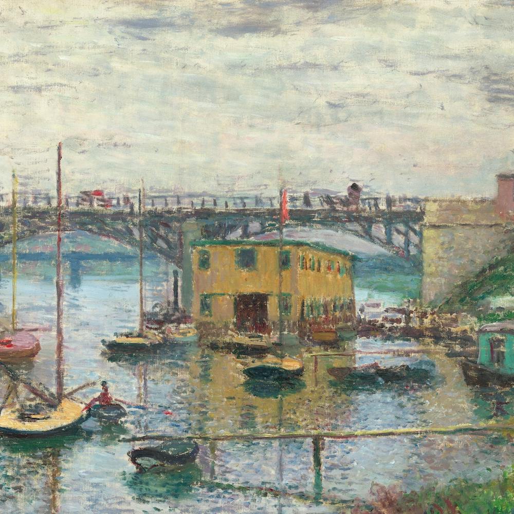 Claude Monet Bridge Painting