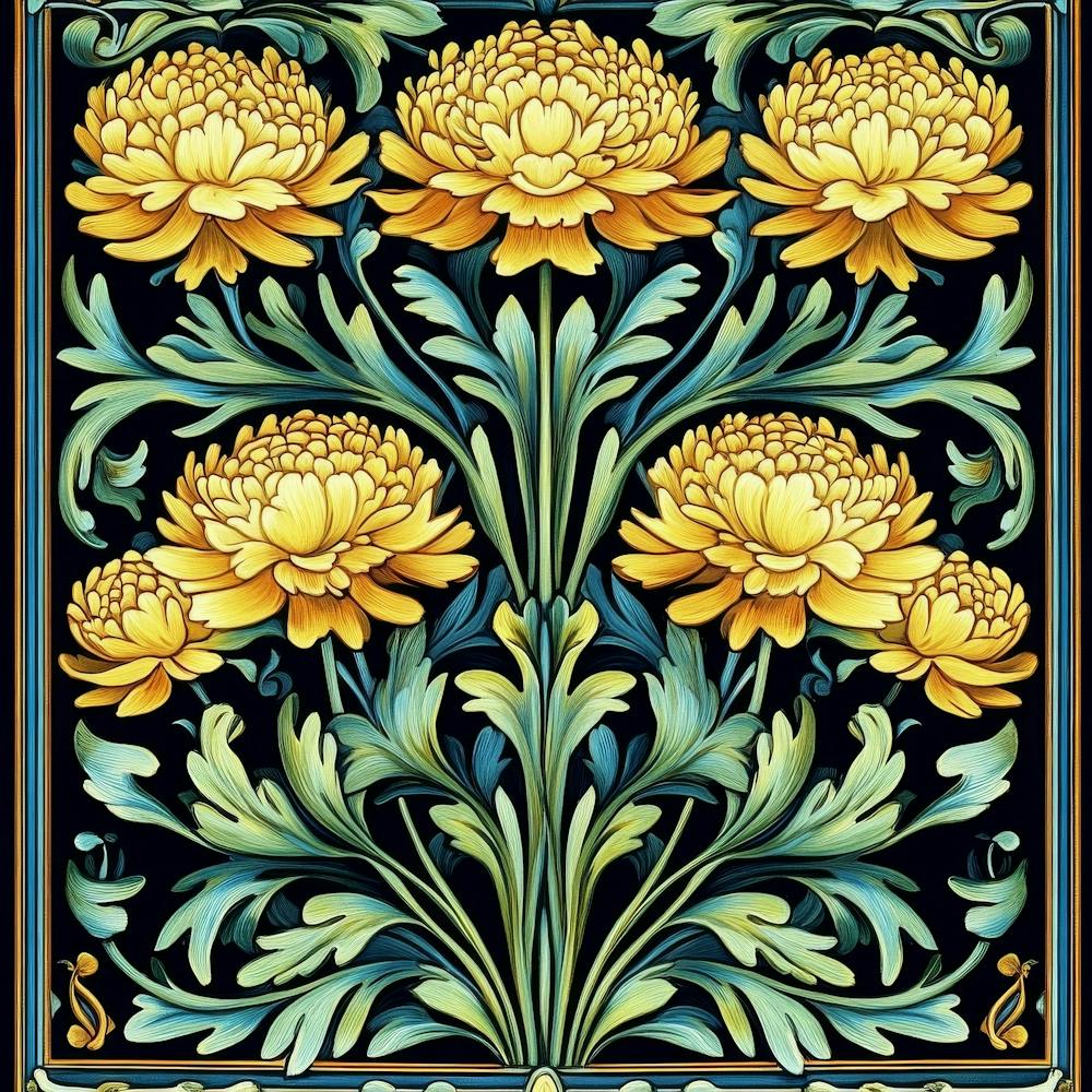 Chrysanthemums Art