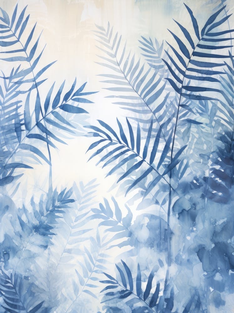 Watercolor Ferns