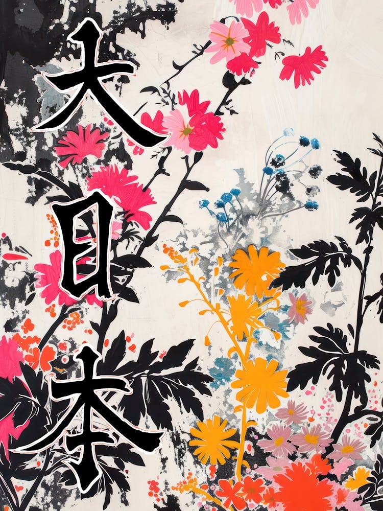 Great Japan Hokusai Poster Japanese Flowers 22