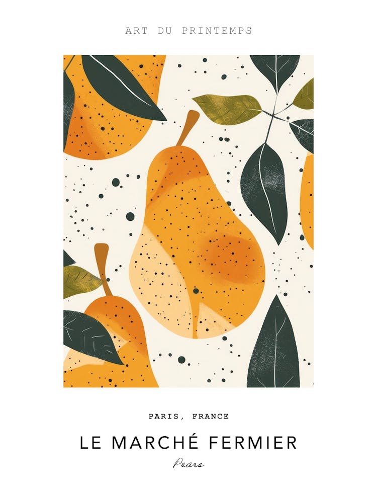 Pears Le Marche Fermier Poster 3
