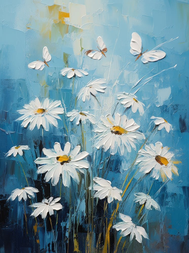 Daisies And Butterflies 1