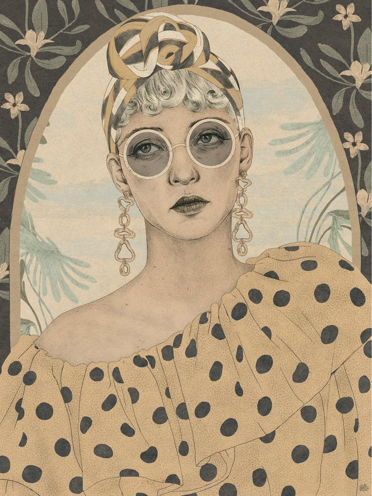 Women In Polka Dot Dresses Pin up Girl