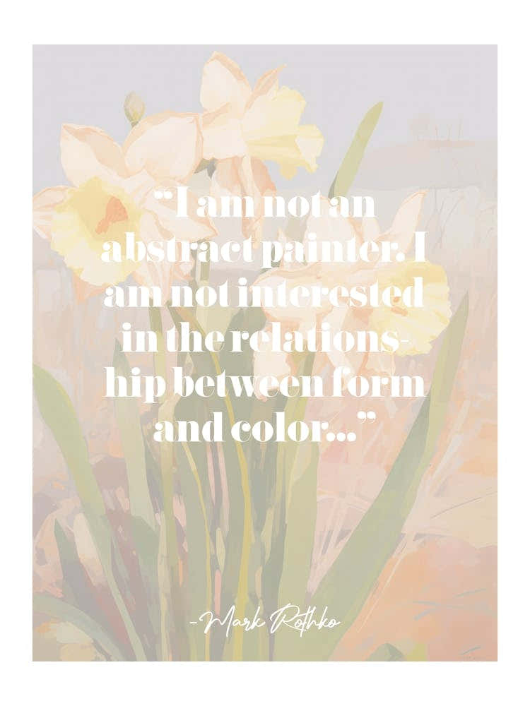 Artist Quote Mark Rothko