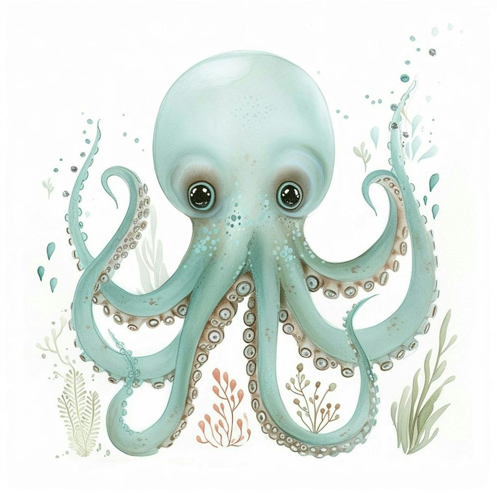 Storybook Style Octopus
