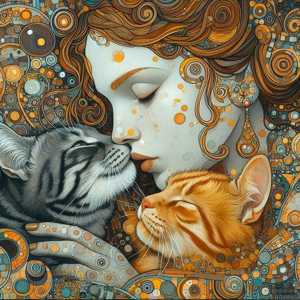 gustav klimt Cats