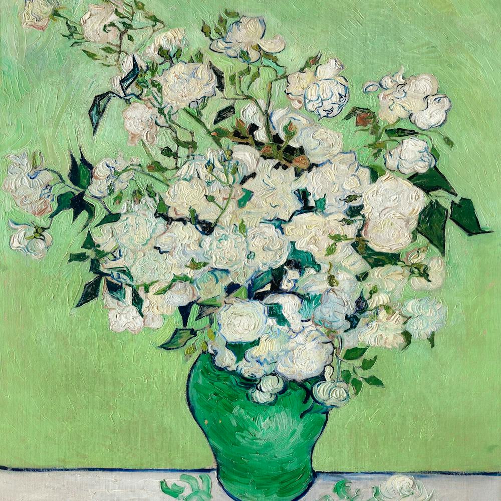 Roses (1890) By Vincent Van Gogh