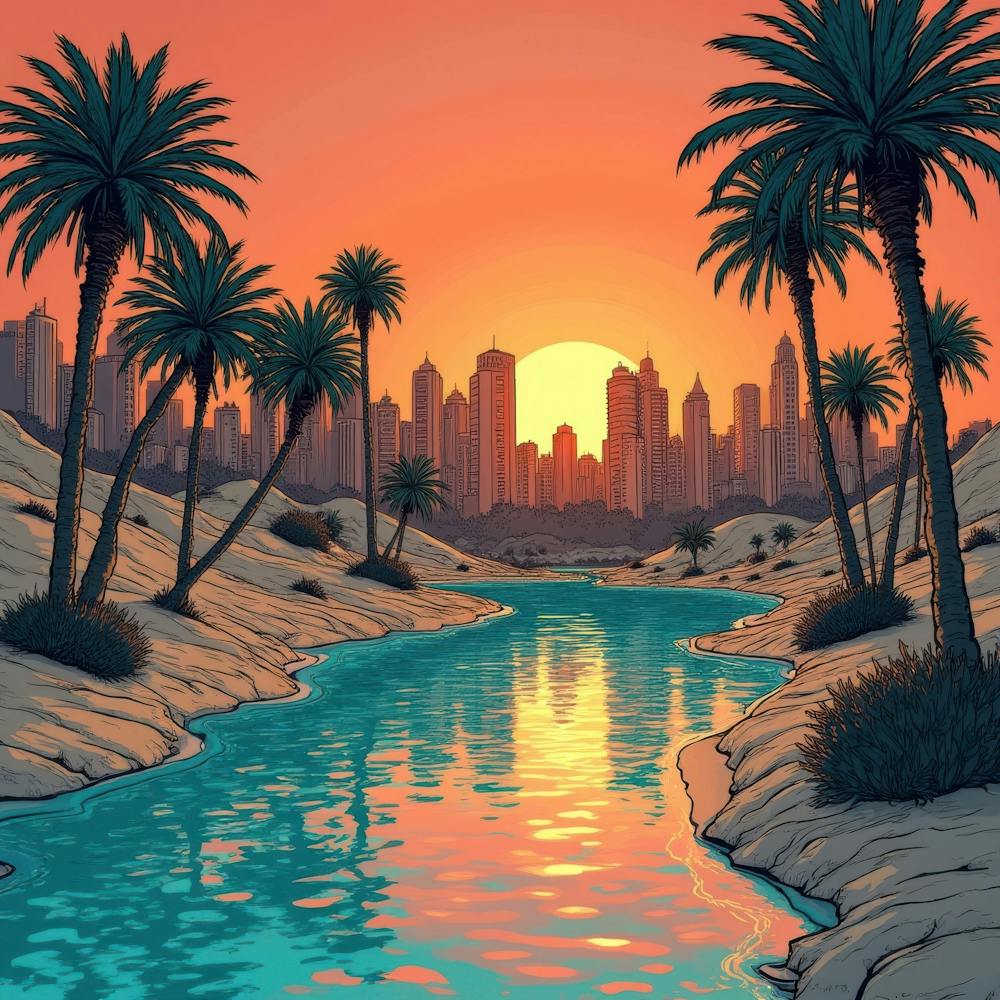 Sunset In The Desert 16