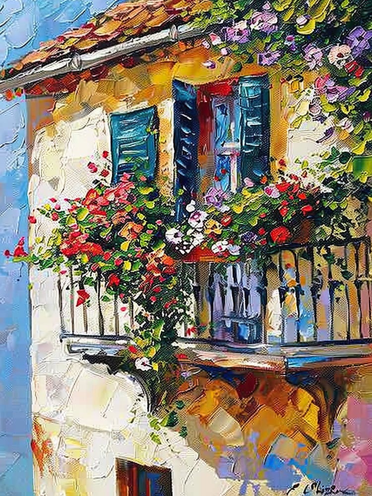 Balcony Painting In Sibenik 2