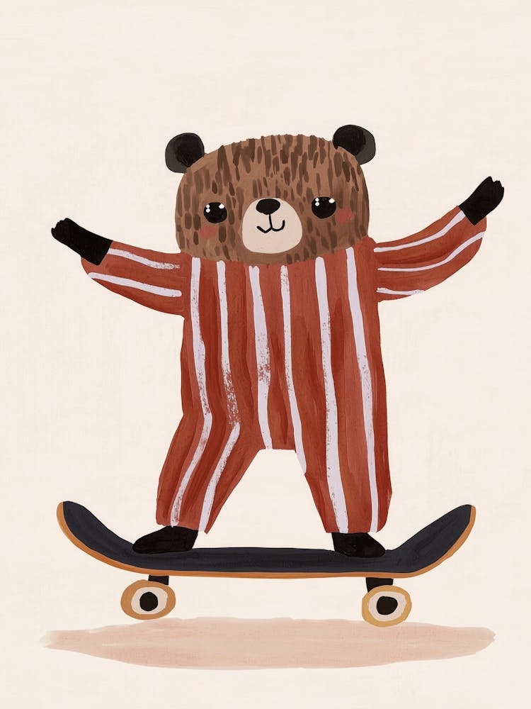 Skating teddy