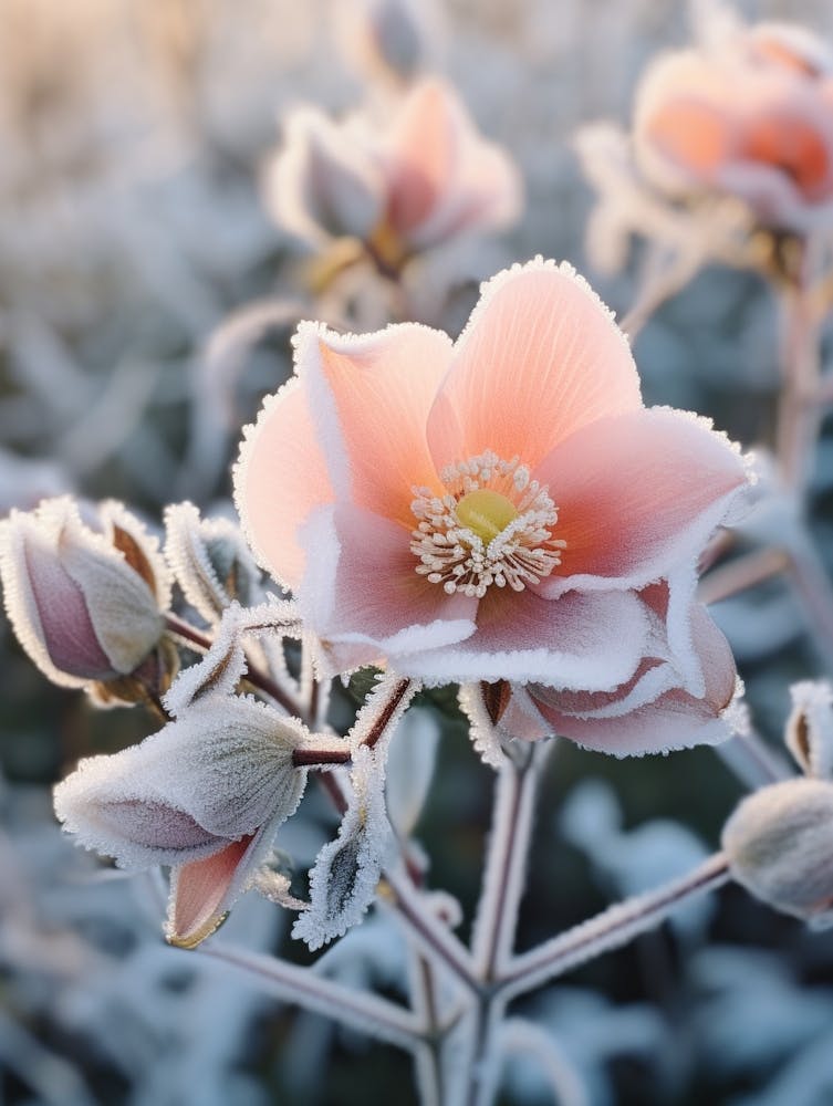 Frosty Botanical Christmas Rose 2