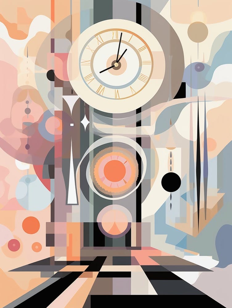 Time Abstract Geometric Illustration 15