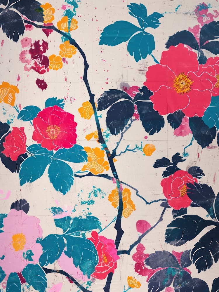 Great Japan Hokusai Japanese Flowers 14
