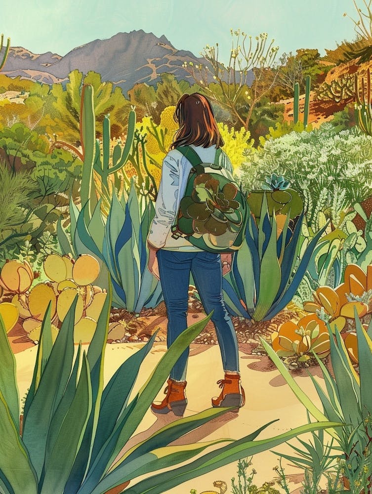 In The Garden Huntington Desert Garden Usa 2