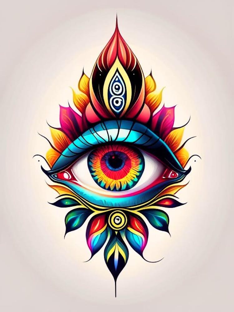 Bindu, Symbol, Third Eye Tattoo 1