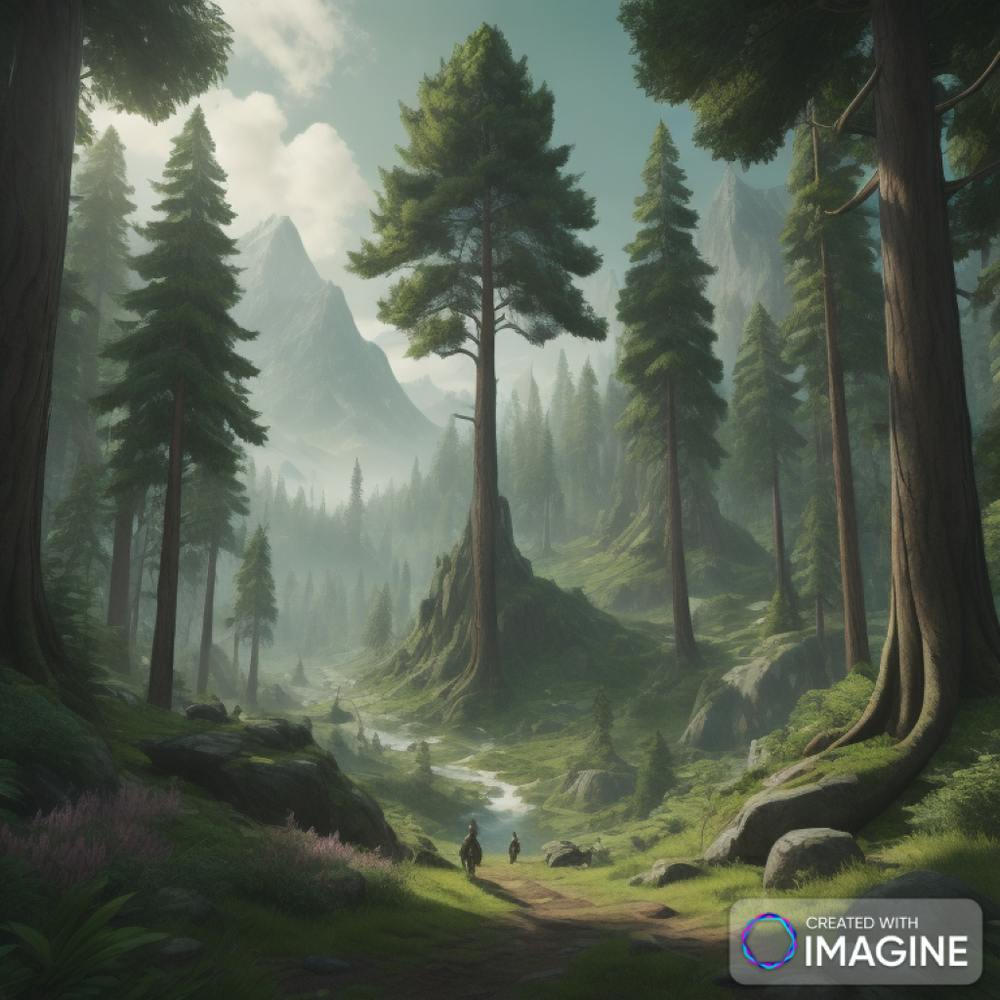 Pillar tree Dryad forest