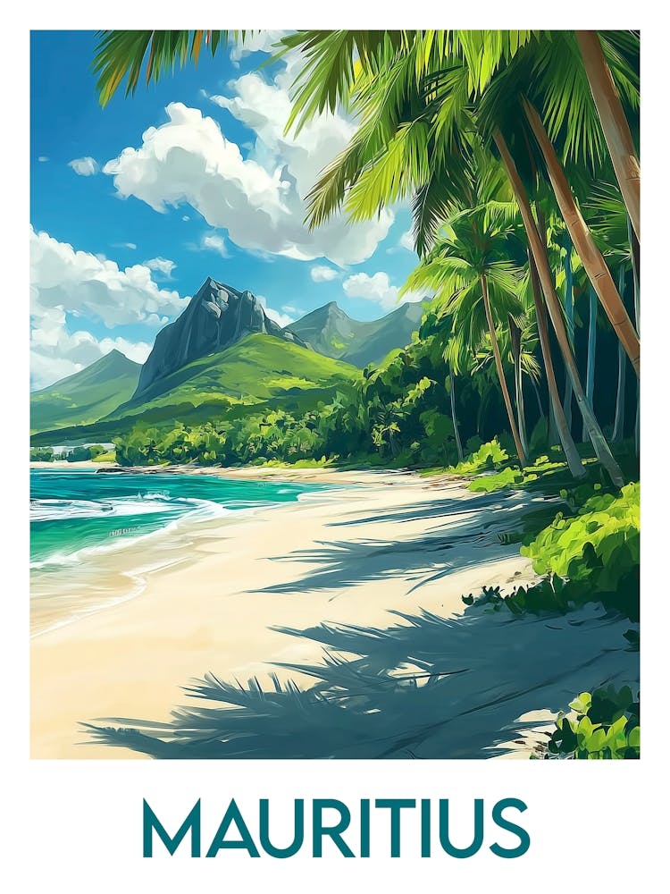 Affiche de voyage Mauritius 1