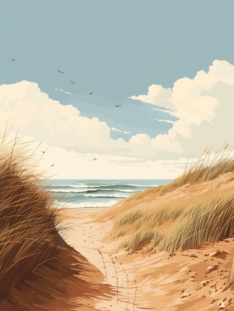 The Norfolk Coast Path England 2 Hiking Trail Landscape