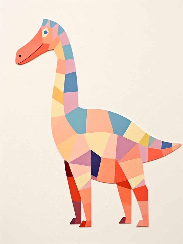 Nursery Dinosaur Art Parasaurolophus 4