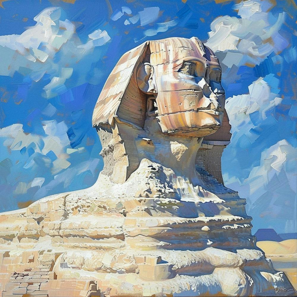 A Sphinx In Giza Oil Painting Illustration 1719991943 2