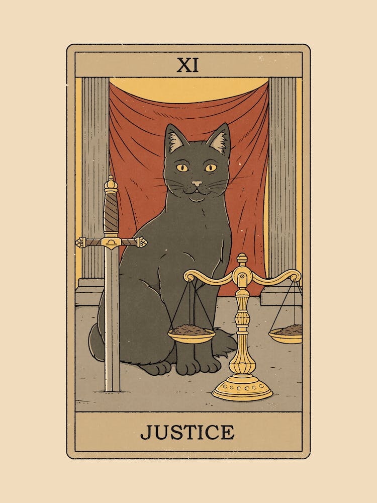 Justice   Cats Tarot