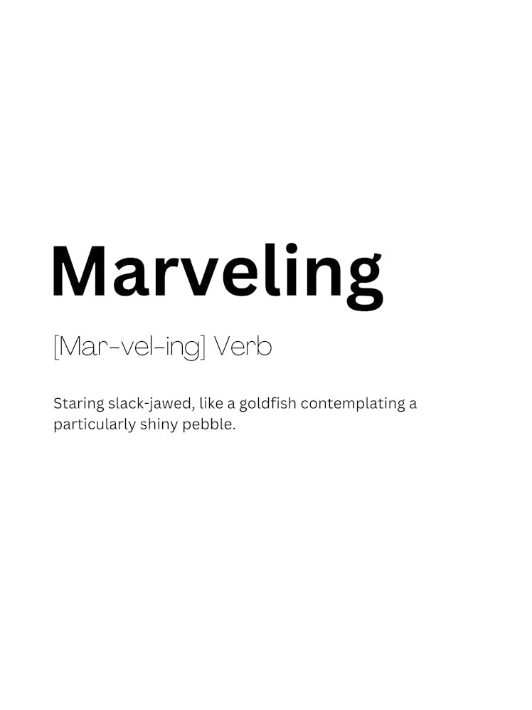 Marveling Definition Meaning