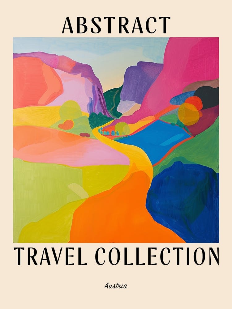 Abstract Travel Collection Poster Austria 3