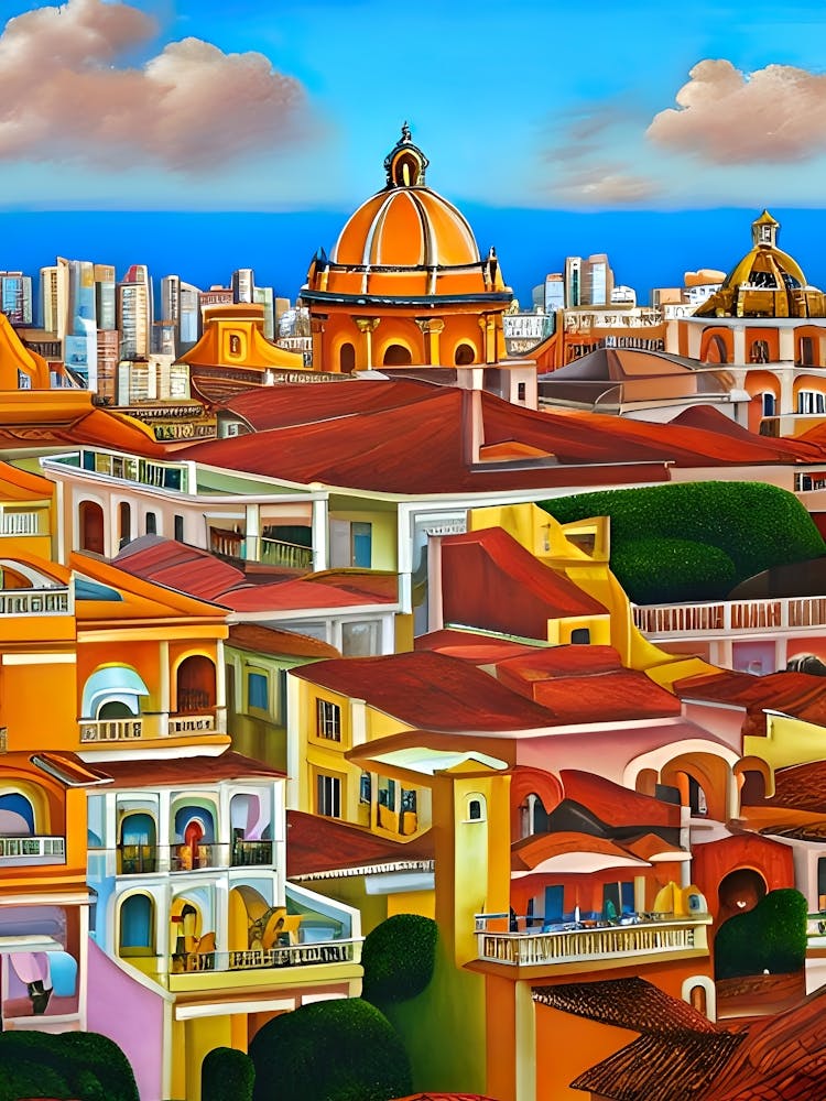 Cityscape Of Cartagena