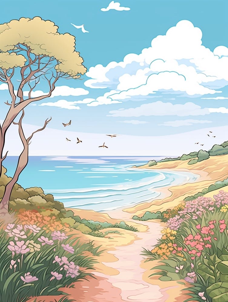 Great Ocean Walk Australie Dbc9a680 C542 439f Ba98 0ae1b8a0d943 - Illustration de Randonnée