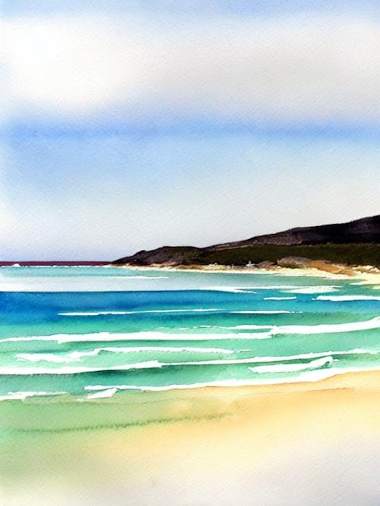 Esperance Beach 2, Australie Aquarelle