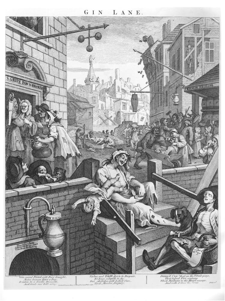 Gin Lane by William Hogarth