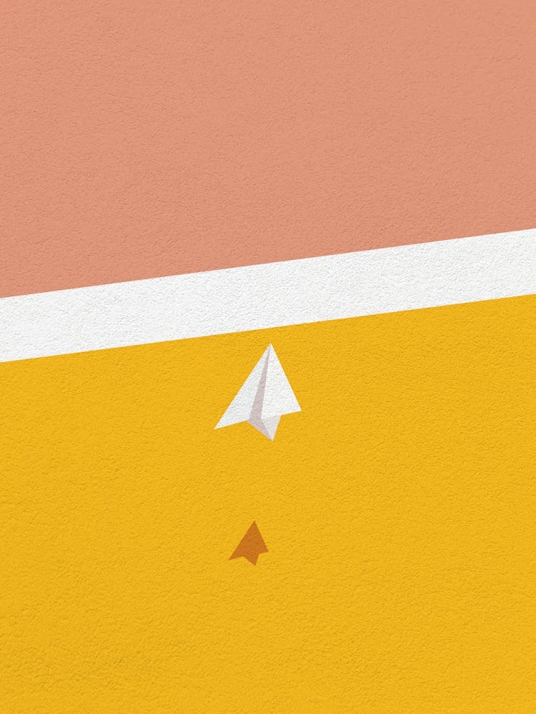Minimal art Paper Airplane