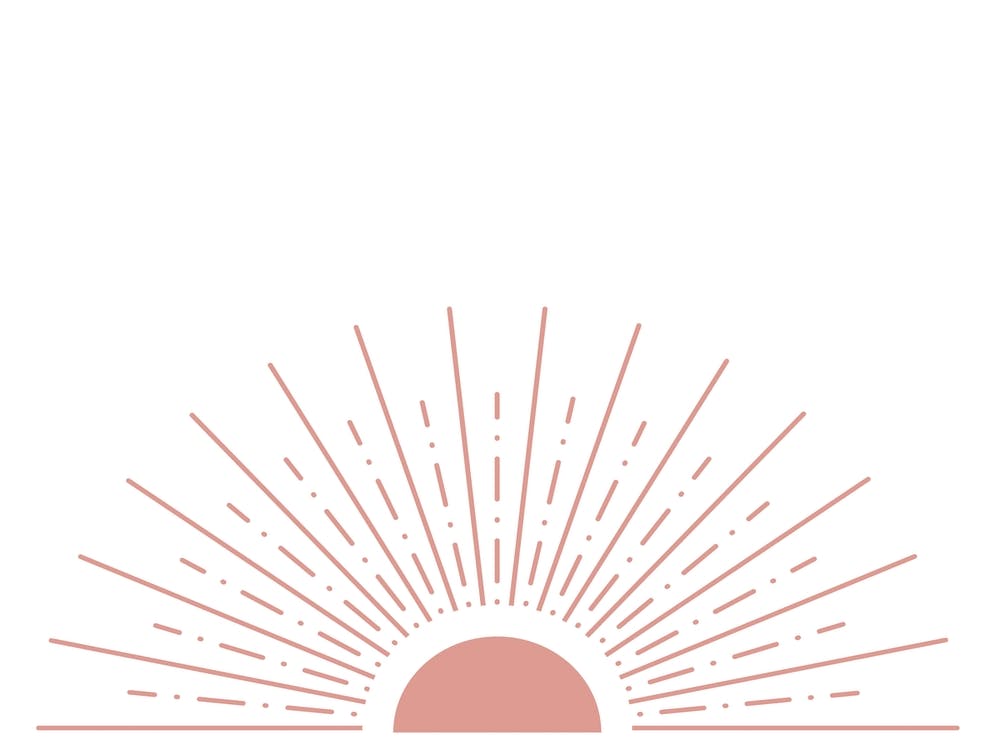 Half Sunburst Pink Bedroom