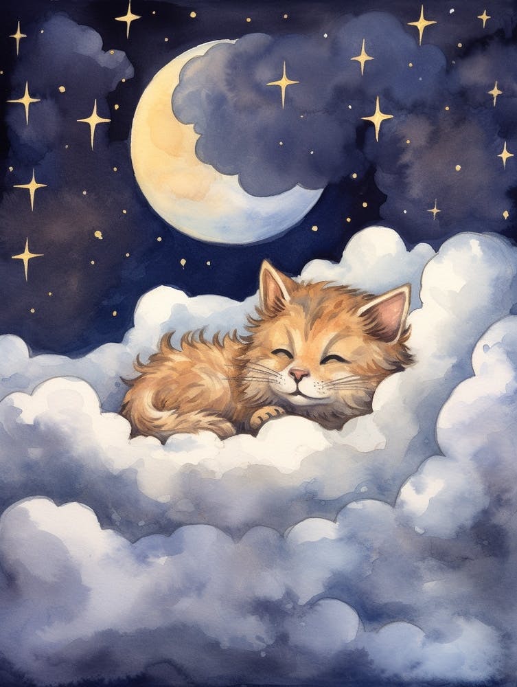 Baby Lynx 3 Sleeping In The Clouds