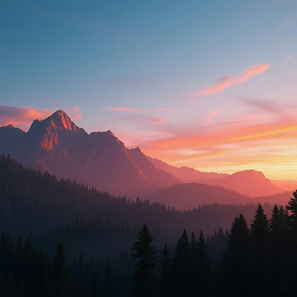 Sunrise Over The Mountains 3
