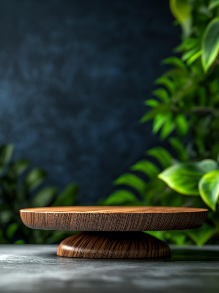 Wooden Plate On A Table