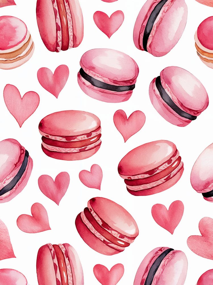 Macarons Seamless Pattern